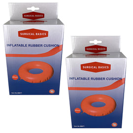 Surgical Basics Inflatable Pressure Relief Cushion 40cm 2 Pack