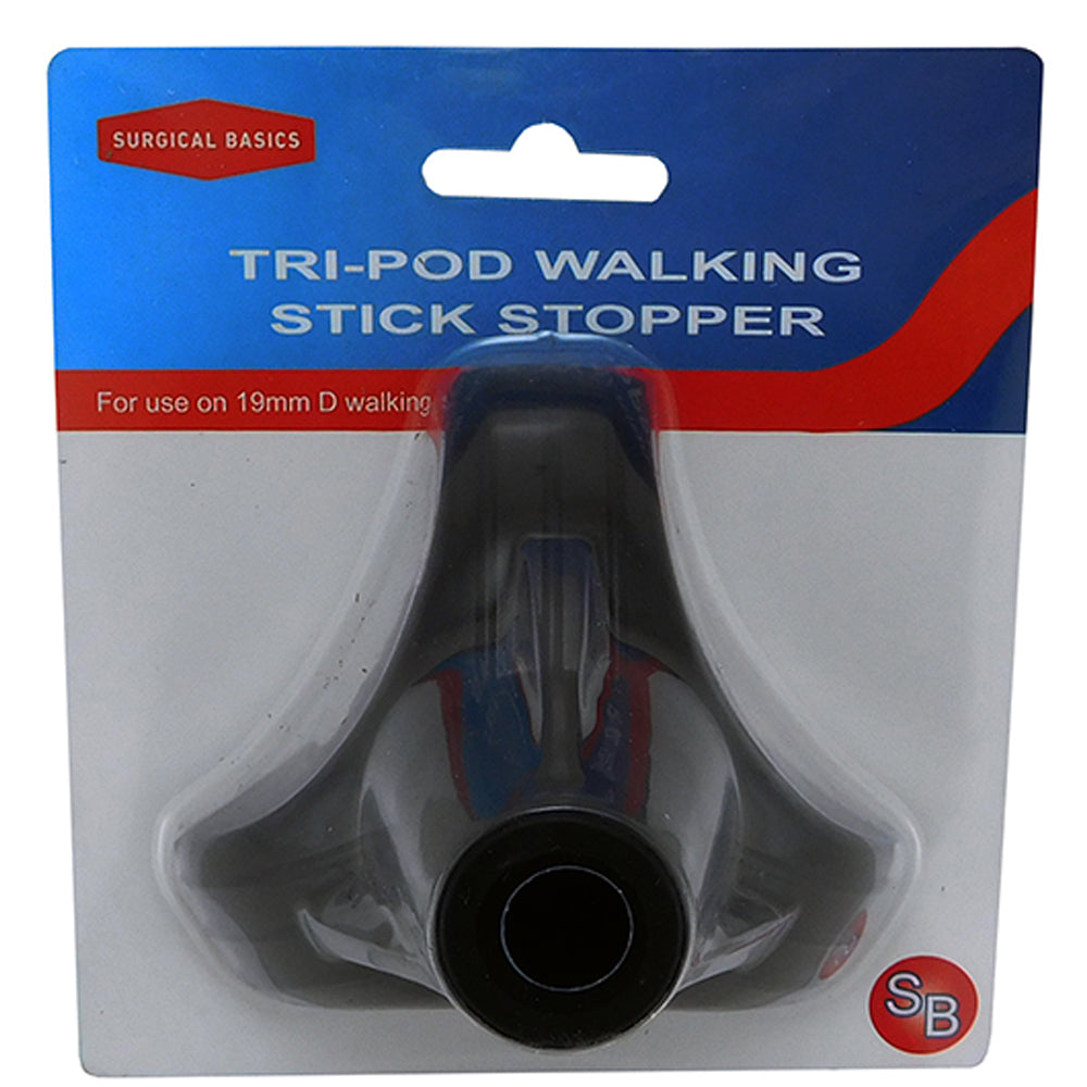 Surgical Basics Self Standing Tripod Cane Tip for 19mm Walking Sticks
