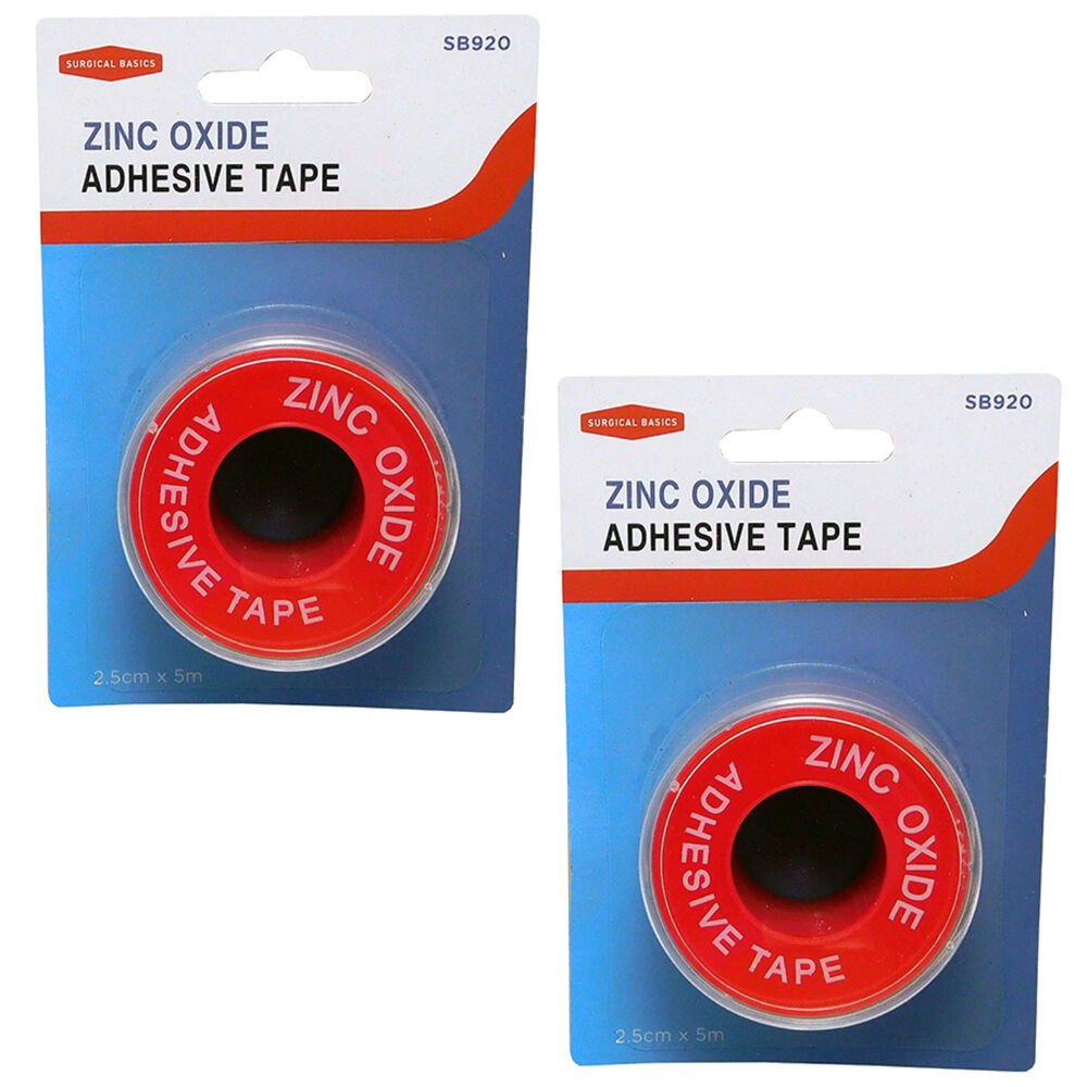 Surgical Basics Zinc Oxide Adhesive Tape 2.5cm x 5m Pack of 2