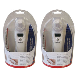 Surgical Basics Digital Ear Thermometer 20 Probe Covers and Case Pack of 2