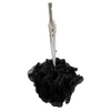 Simply For Me Medium Black Bath Shower Mesh Sponge Ball Scrubber