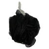 Simply For Me Medium Black Bath Shower Mesh Sponge Ball Scrubber