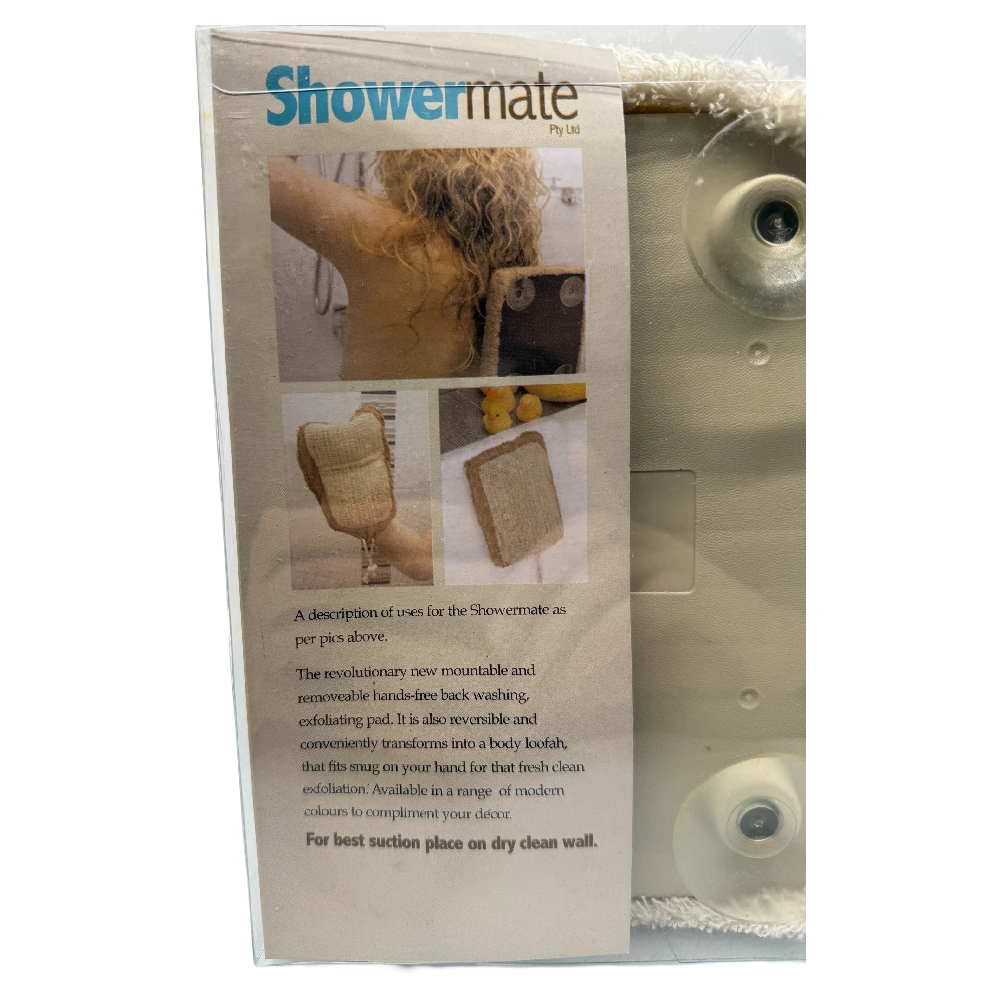 Showermate Revolutionary Mobility Impaired Hands Free Exfoliating Pad White