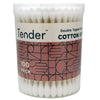 Tender Cotton Buds Double Tips Swabs Pack of 100 (Paper Sticks)