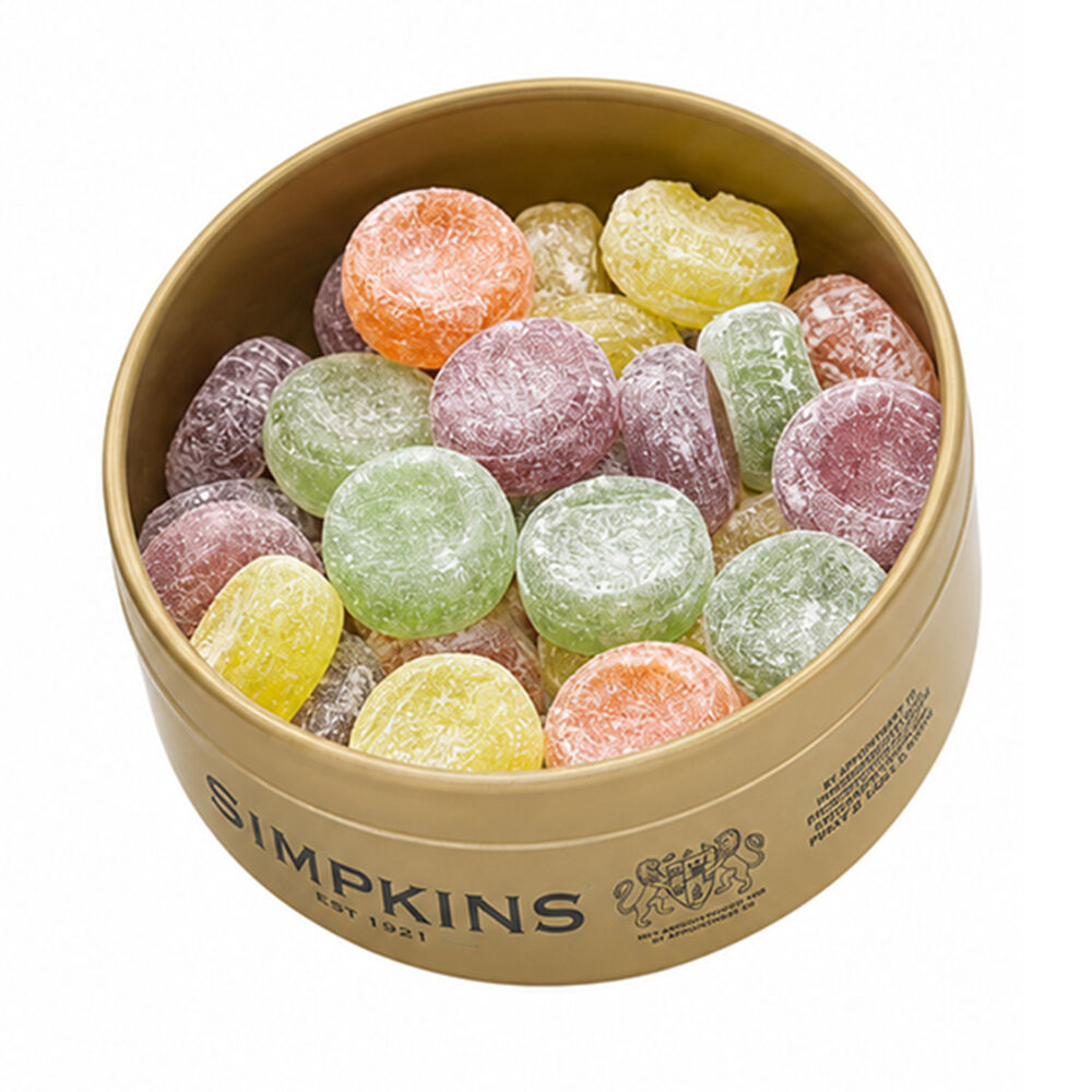 Simpkins Mixed Fruit Drops 200g Tin Sweets Candy Lollies
