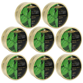 Simpkins Mixed Mint Drops 8 x 200g Tins Traditional British Glucose Travel Sweets