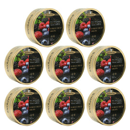 Simpkins Forest Fruit Drops 8 x 200g Tins Traditional British Berry Travel Sweets