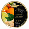 Simpkins Mandarin Lime and Ginger Drops 200g Tin Sweets Candy Lollies