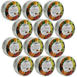 Simpkins Sugar Free Mixed Fruit Drops 12 x 150g Tins No Sugar Travel Sweets