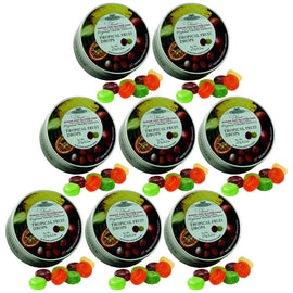 Simpkins Sugar Free Tropical Fruit Drops 8 x 175g Tins Gluten Free Travel Sweets