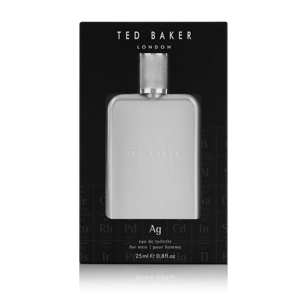 Ted Baker Silver Eau De Toilette EDT 25ml Refreshing Fragrance For Men