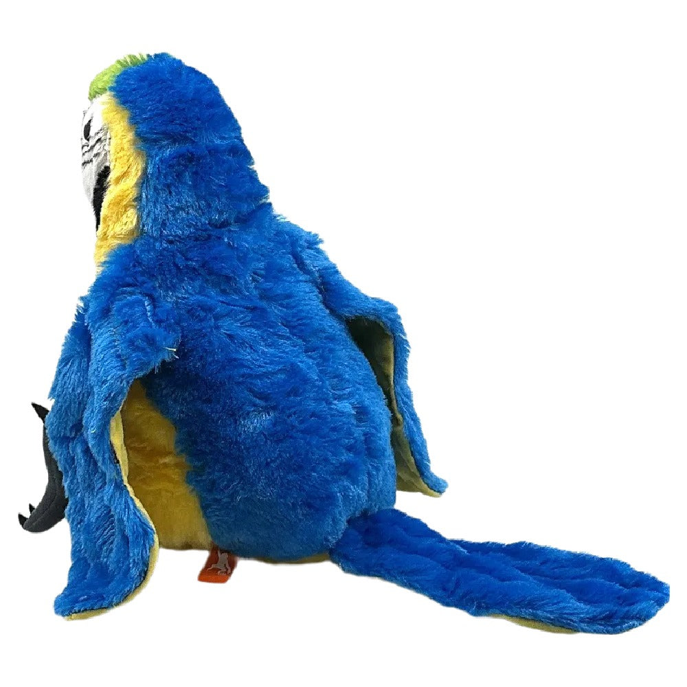 Wild Republic Cuddlekins Bird Macaw Parrot Yellow Blue Plush Toy Animal 30cm