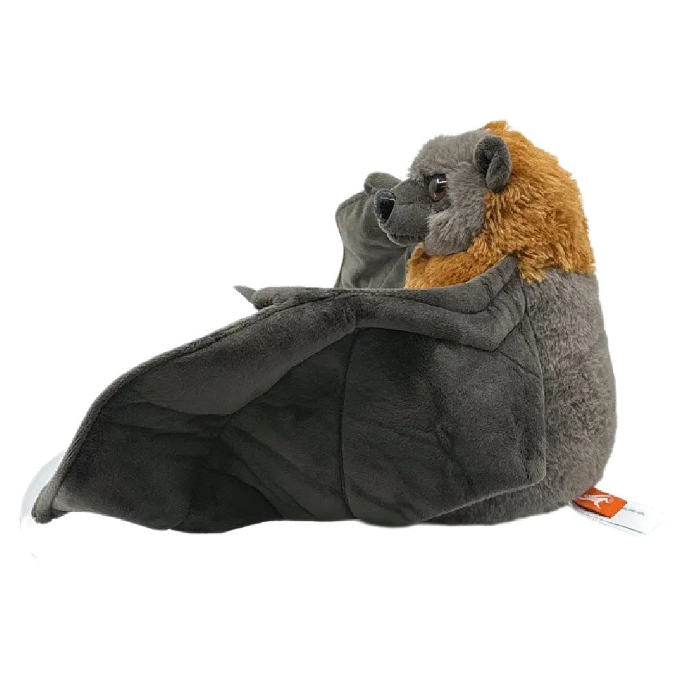 Wild Republic Cuddlekins Fruit Bat Flying Fox Plush Toy Stuffed Animal 23cm