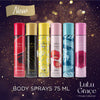 Lulu Grace 6 x 75ml Body Spray Value Pack. 6 Delightful & Tempting Scents