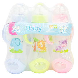 Baby & Me Apple Bear Nursing Bottles 240ml Set of 3 BPA Free Design