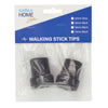 Safe Home Care Walking Stick Tips Rubber Non-Slip End Bottom Grey 22mm Pack x 2