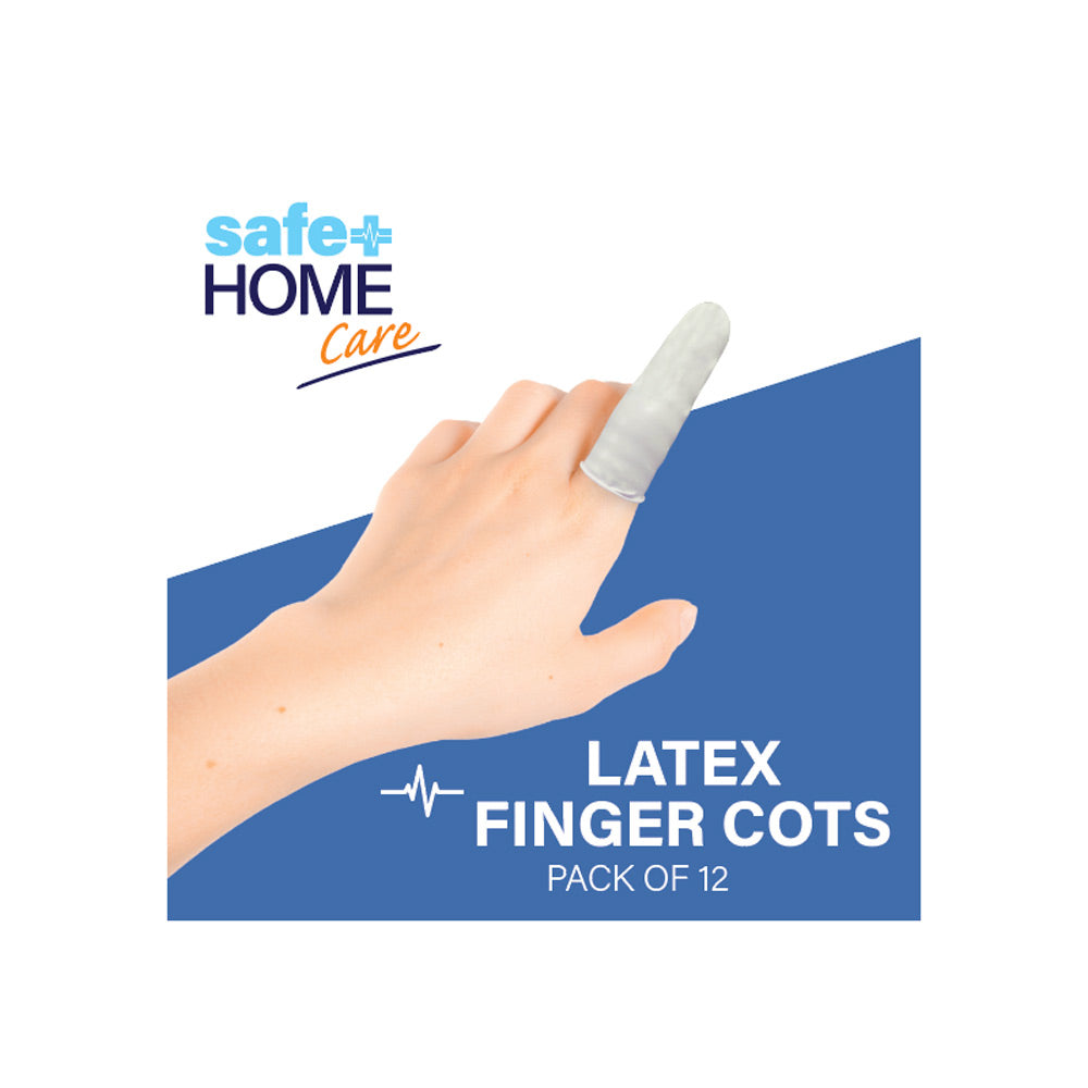 Safe Home Care Latex Finger Cots Pack Of 12