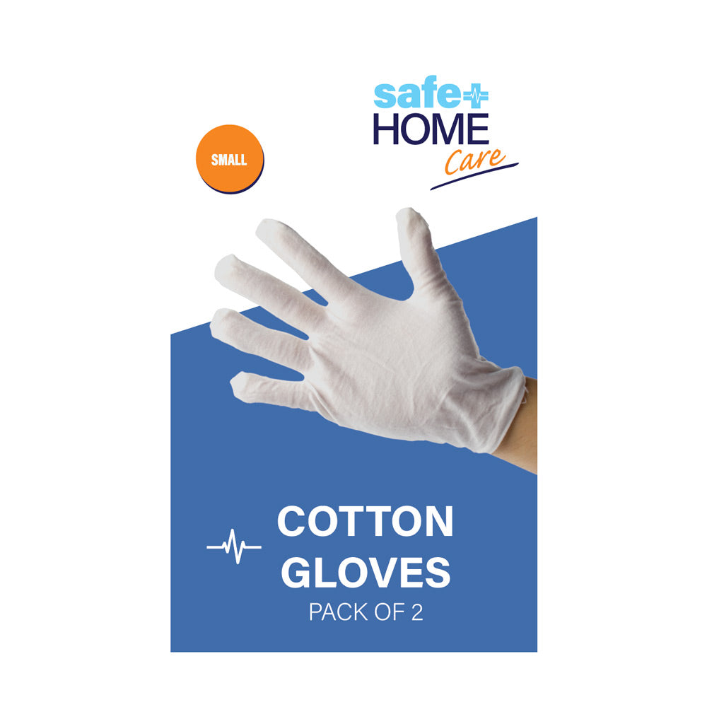 Safe Home Care Cotton Gloves - Small Pack of 2