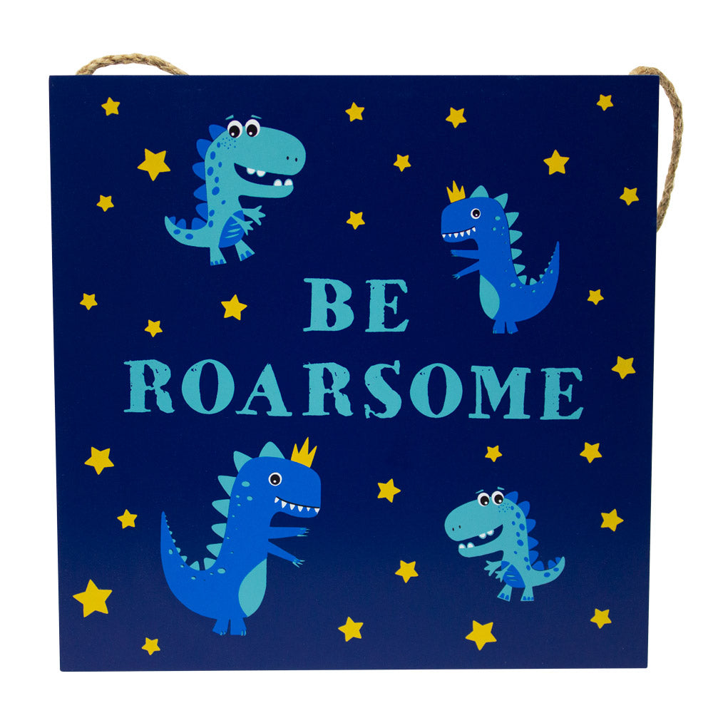 Roarsome Kids Dinosaur Plaque 20 x 20 x 0.8cm