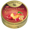 Cavendish and Harvey Raspberry & Peach Drops 175g Tin Sweets C&H Candy Lollies