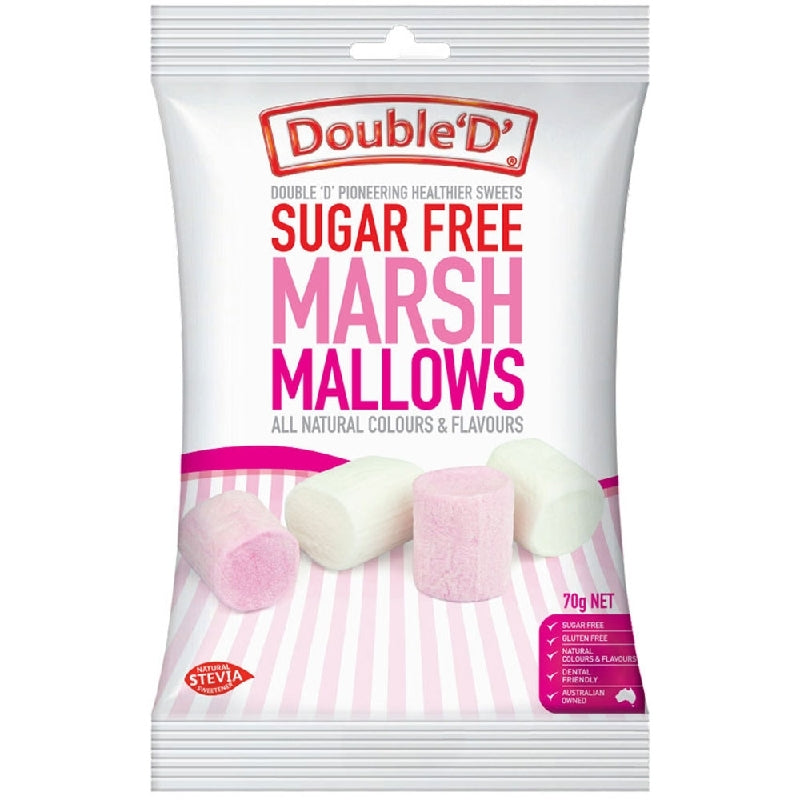 Double D Sugar Free Marsh Mallows 70g