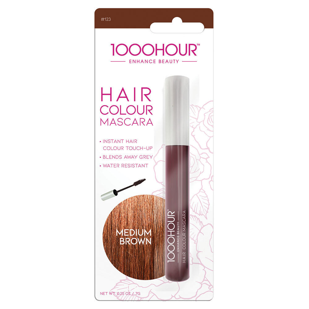 1000 Hour Hair Colour Mascara Medium Brown 7g