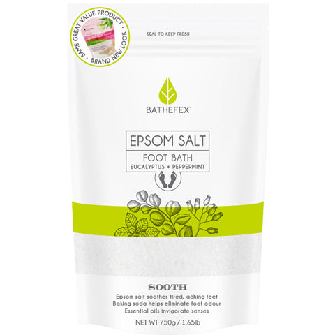 Bathefex Sooth Epsom Salt Foot Bath Soak with Essential Oils 750g