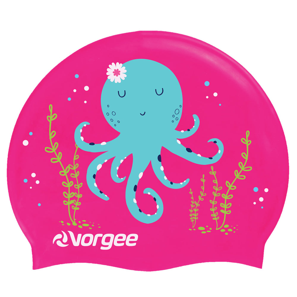 Vorgee Character Silicone Swimming Cap Octopus Outdoor Water Sports