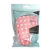Basicare Deluxe Shower Cap Pink with White Dots