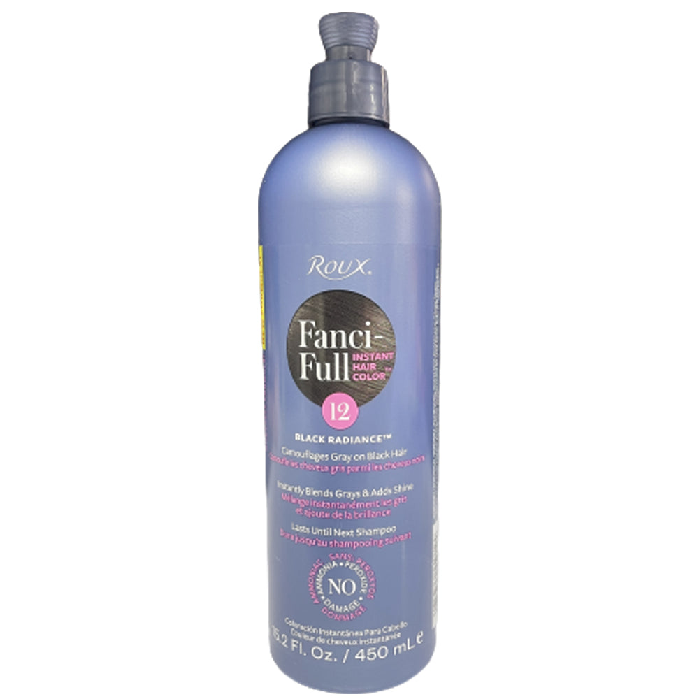 Roux Fanci Full Instant Hair Color Rinse 12 Black Radiance 450ml