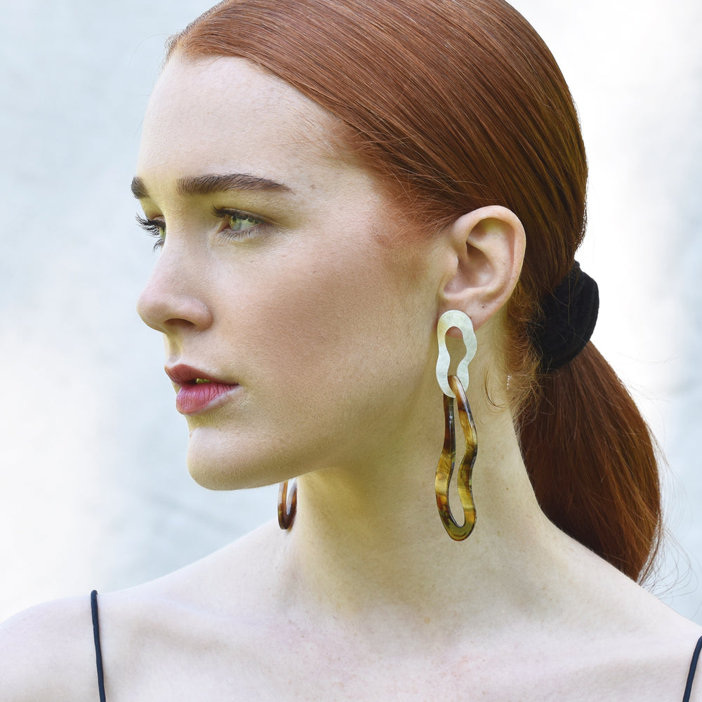 Culturesse Harper Irregular Twists Drop Earrings