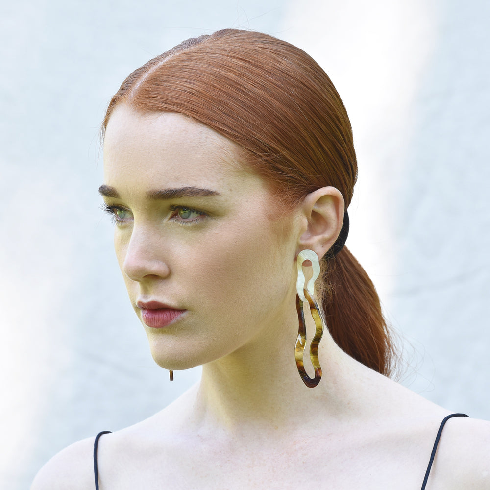Culturesse Harper Irregular Twists Drop Earrings