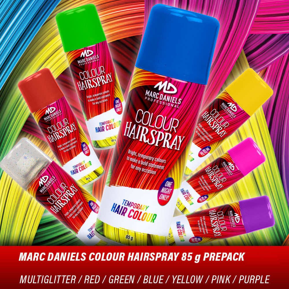 Marc Daniels Coloured Hair Spray Multi-Pack 7 colours 7 x 85g